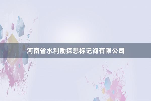 河南省水利勘探想标记询有限公司